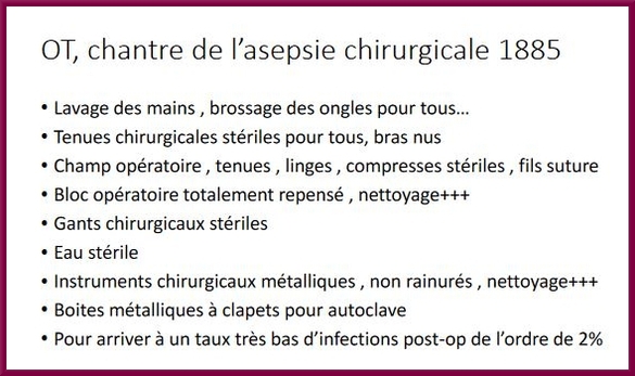 "La chirurgie moderne, de l'antisepsie à l'asepsie", une conférence du docteur Claude Plassard pour l'ACC