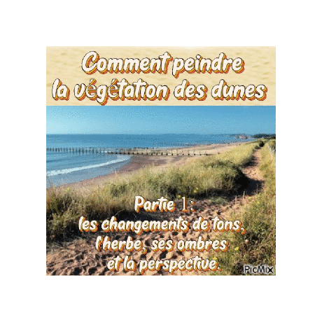 Dessin et peinture - vidéo 4062 : Comment peindre la végétation des dunes sur le littoral 1/2 ? - acrylique ou huile.