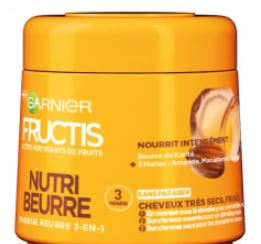 shampooing et masque nutri beurre garnier fructis