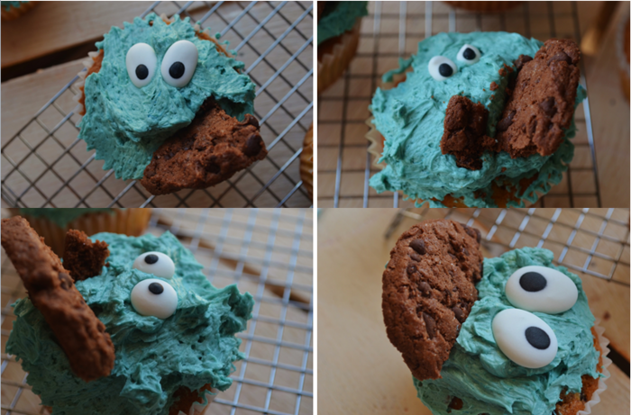 Cupcakes cookie monster