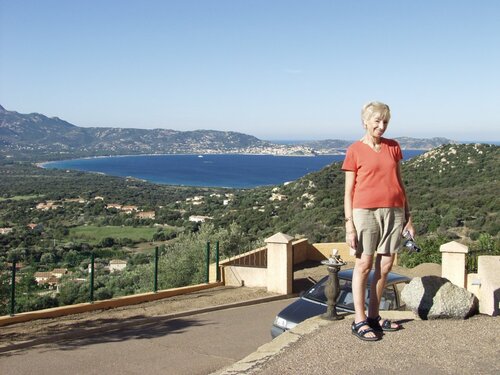 Jacqueline en Corse en 2006