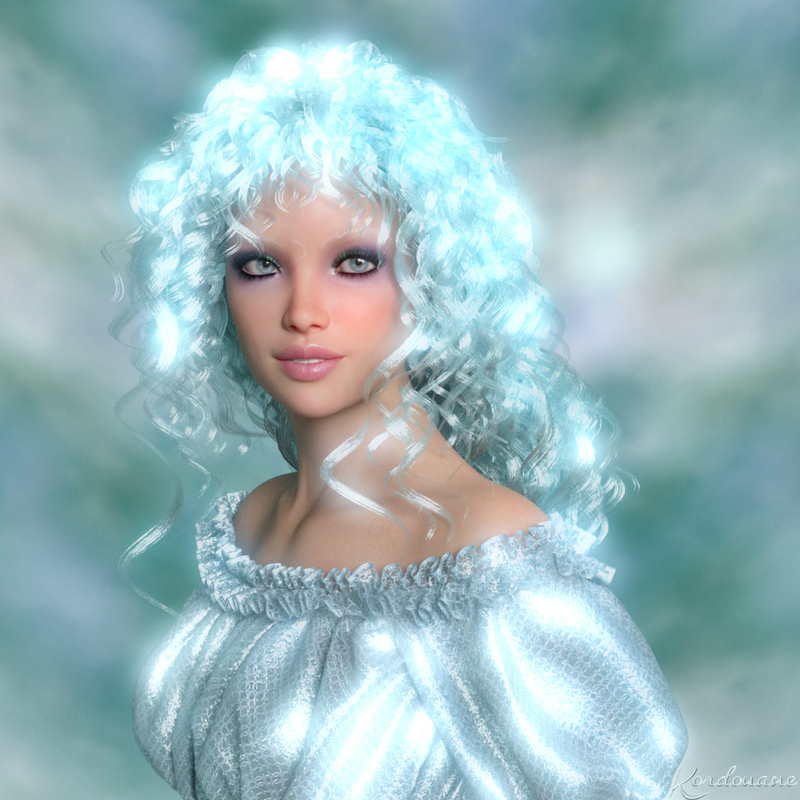 Un visage d'ange (portrait femme - Daz Studio)