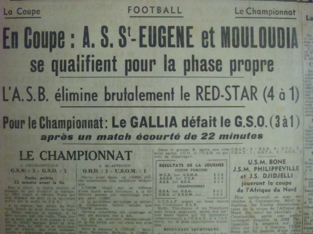 4 Janvier 1948 Coupe Forconi MCA-USMA 2-0