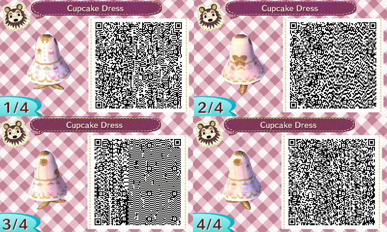 QR Codes vetements filles Animal Crossing New Leaf Welcome Amiibo