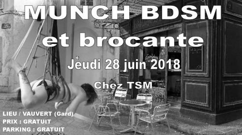 Munch et brocante BDSM jeudi 28 juin 2018