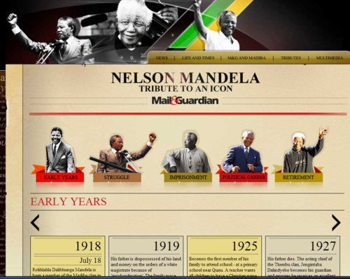 Tribute to an icon : Mandela's life and struggles