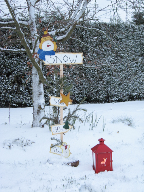 Panneau de Noël "Winter Snow" Ho Ho Ho ...