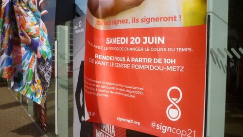 #signcop21 à Pompidou Metz