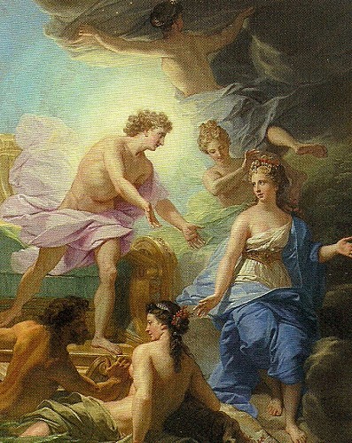 Apollon sur son char se présente à Téthys de Je-copie-1