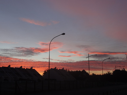 Matin d'hiver sur la plage bretonne