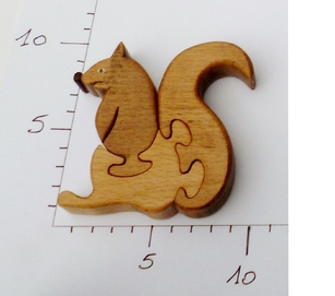 Puzzle Ecureuil squirrel toy jouet enfant child kid boutdbois cadeau