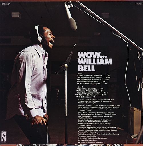 William Bell : Album " Wow... " Stax Records STS 2037 [ US ]
