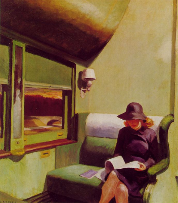 Edward Hopper, Compartiment C, voiture 293, 1938