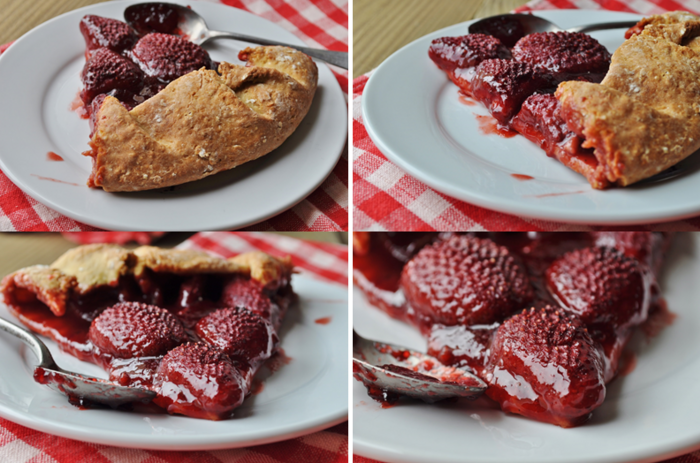 Tarte rustique au petit-épeautre aux fraises et à la gelée de groseille