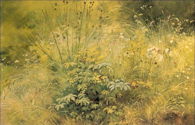 Herbage by Ivan Ivanovich Shishkin (1832-1898, Russia)