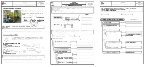 Exercice ensemble rotatif analyse fonctionnelle