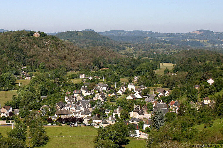 Le bourg d'Antignac