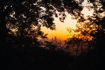 Du haut de la tour Namsan à Séoul ...