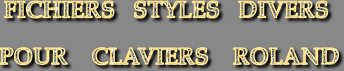 STYLES DIVERS CLAVIERS ROLAND SÉRIE 9551