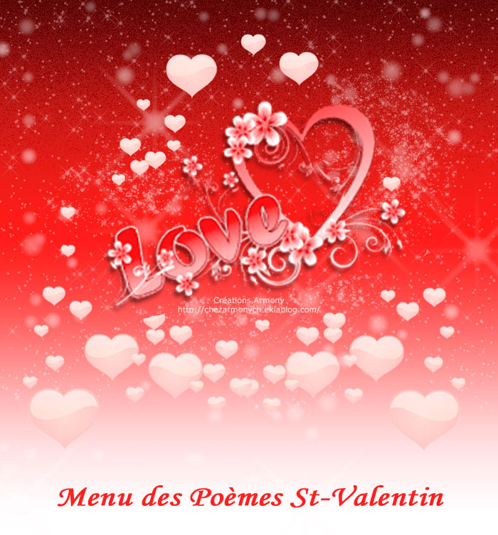 menu poème st-valentin