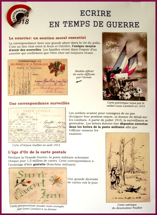Une intéressante exposition sur la Grande Guerre a été visible à Chaumont le Bois dimanche 11 novembre et lundi 12 novembre