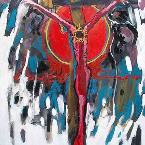 Red Crucifixion by Daniel Bonnell