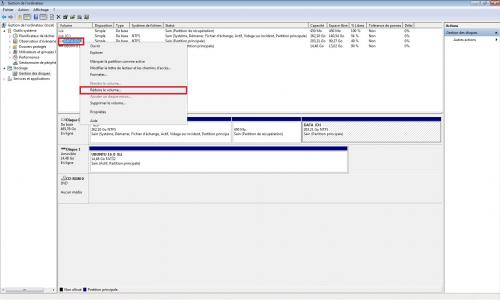 Réduire ou Augmenter la taille d'une partition NTFS (DATA,Windows,...) sans AUCUN RISQUE avec Gestion de l'ordinateur (compmgmt.msc)