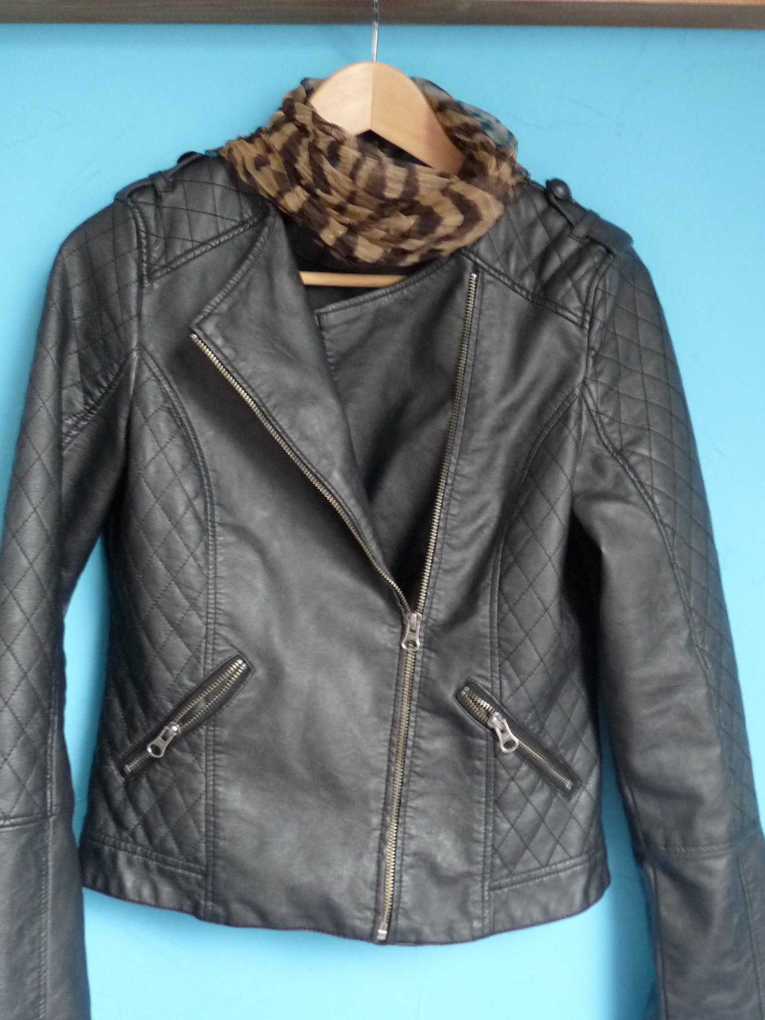 Veste Camille En Cuir NoireChipie De Les Caprices b7I6vgyYf
