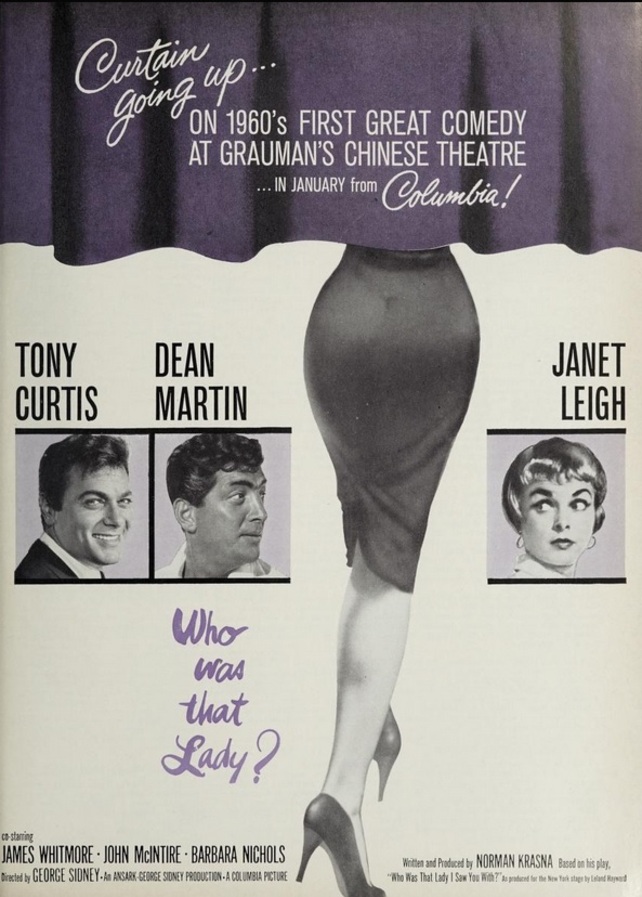 WHO WAS THAT LADY? BOX OFFICE USA 1960 