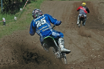 Motocross-action