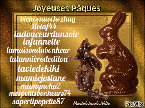 ❤️ Bonne semaine et Joyeuses Pâques ❤️