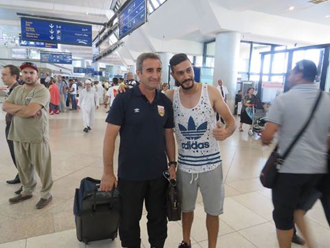 Mardi 2.8.2016 le Mouloudia s'envole pour Tunis