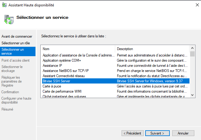 Configurer un serveur SFTP en failover sur Windows Serveur Core 2022