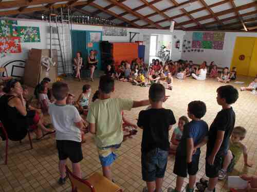 Visite de Mme Le Maire à l'école du Château - Exposé des commissions