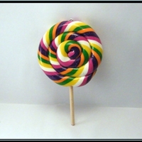 Pendentif sucette lollipop ên pâte polymère Fimo - Planète Fimo