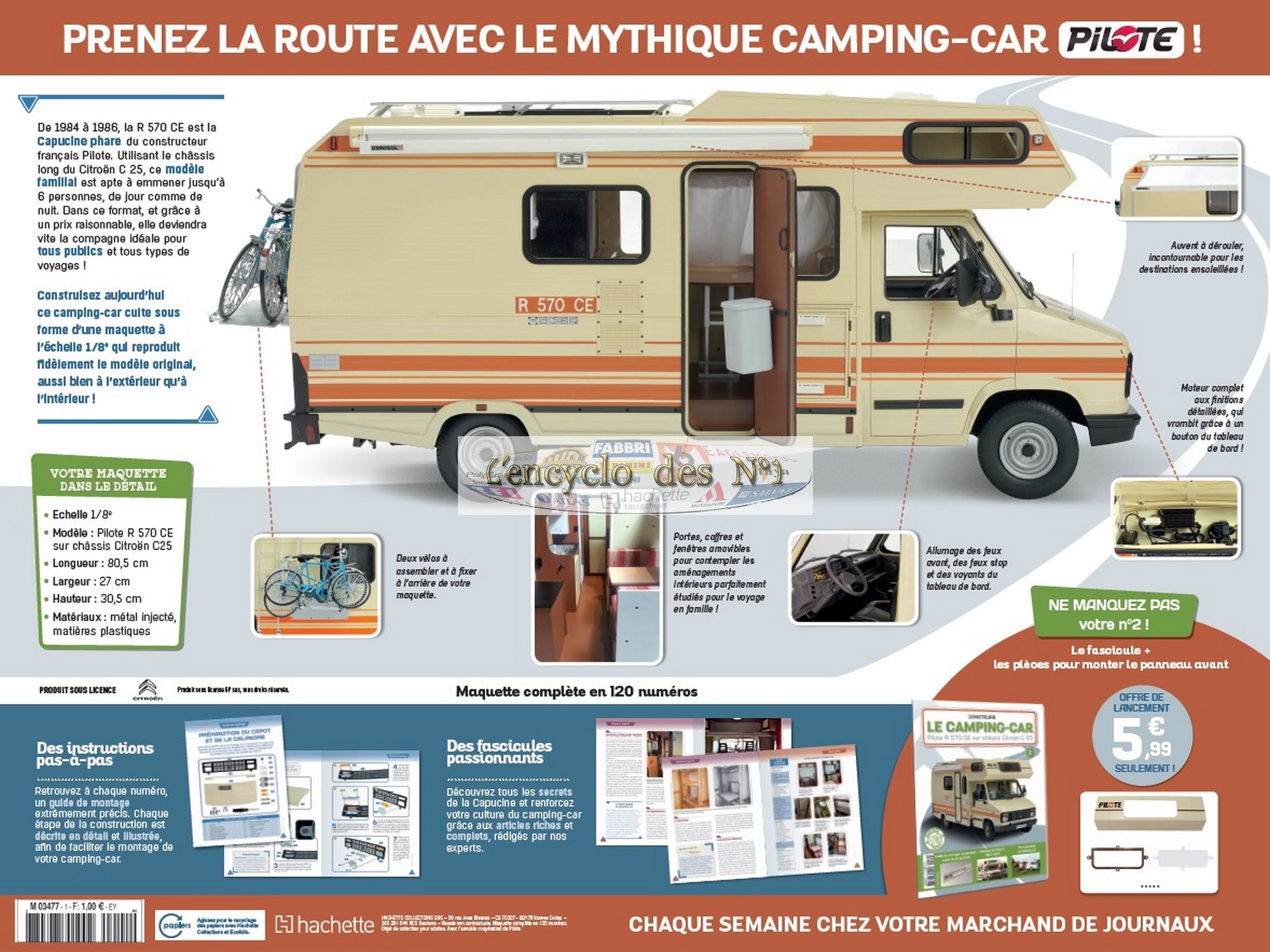 N° 1 Construisez le camping-car Pilote R 570 CE - Test - L' encyclo des N° 1