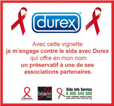 Je m'engage contre le sida avec Durex