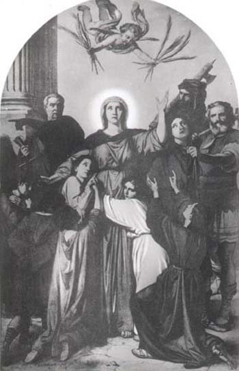 Sainte Félicité. Veuve et martyre romaine († v. 165)