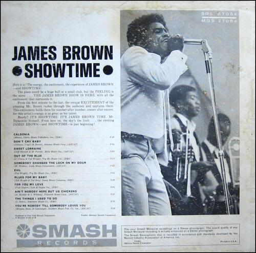 1964 James Brown Album " Showtime " Smash Records MGS-27054 [ US ]