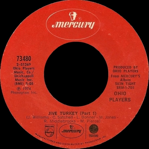 Ohio Players : Album " Skin Tight " Mercury Records SRM-1-705 [ US ]