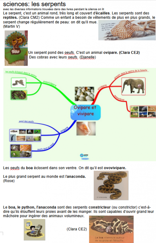 les serpents