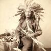 Little. an Oglala Lakota man. Instigator of Pine Ridge Indian Revolt. 1890. Photo by John Grabill. S