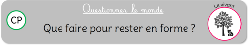 Que faire pour rester en forme?