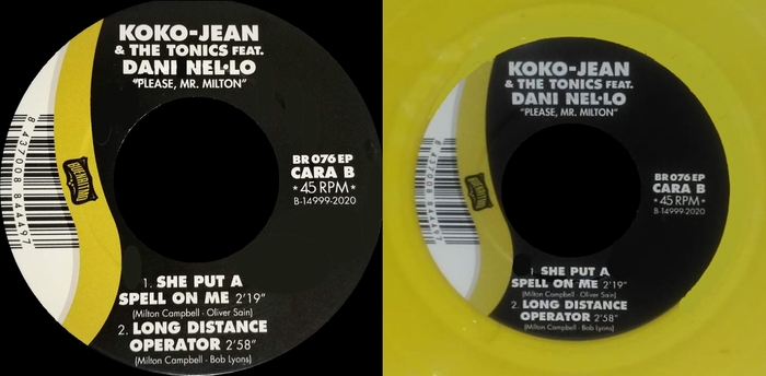Koko Jean & The Tonics Feat. Dani Nel.Lo : EP " Please , Mr. Milton " Buenritmo Records BR076EP [ ES ] 2020