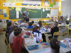 Bertrand Delesne en classe