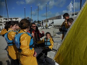 Première séance de voile à Plougonvelin