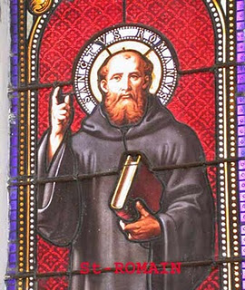 Saint Romain de Condat ou Romain du Jura, Abbé du Jura, frère de saint Lupicin († 460)