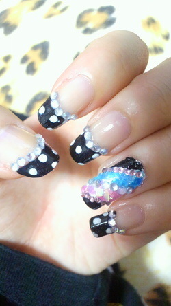 Nail Art - Tanaka Reina inspired nails 3