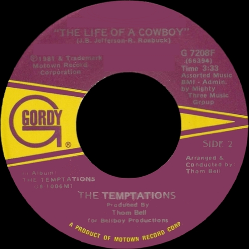 The Temptations : Album " The Temptations " Gordy Records G8-1006 M1 [ US ] le 07 Aout 1981