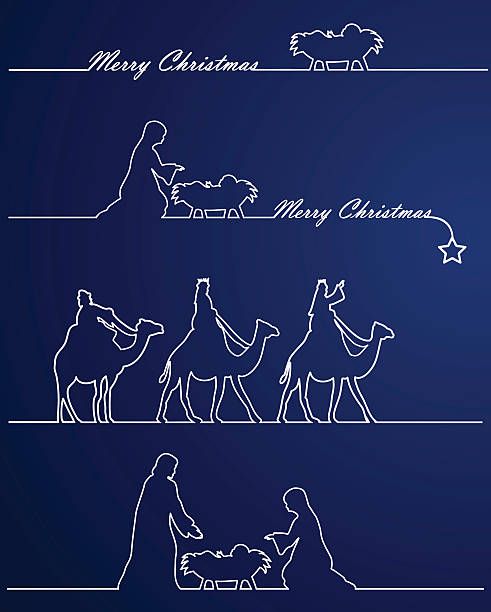 Christmas Nativity - ilustración de arte vectorial